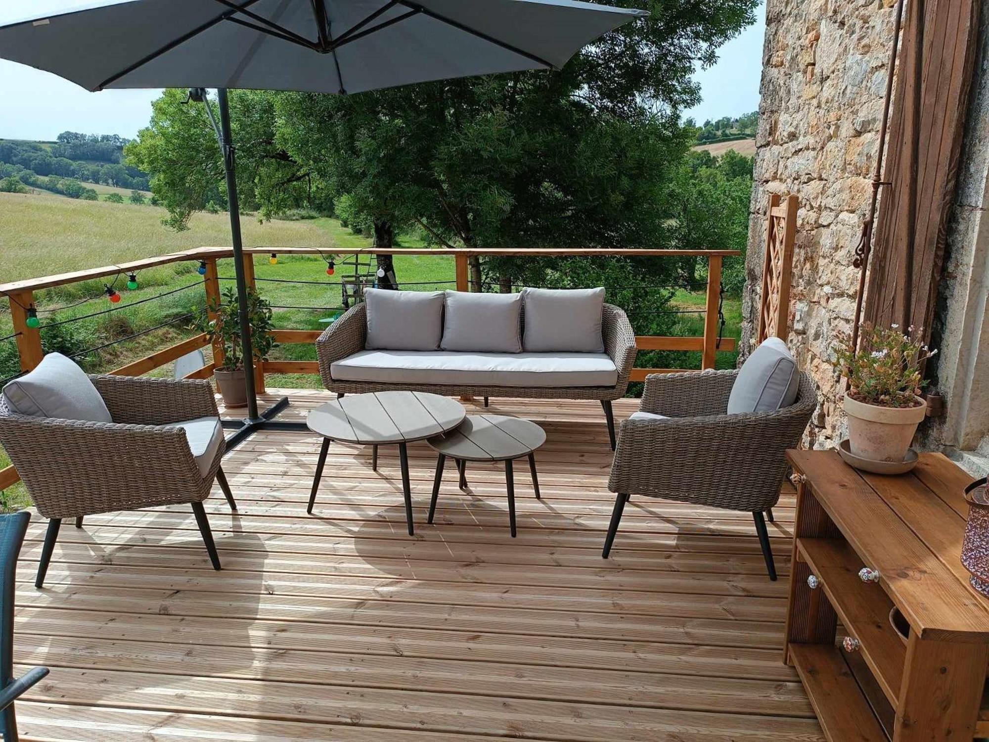 La Prade Basse 82 Bed and Breakfast Saint-Antonin Eksteriør billede